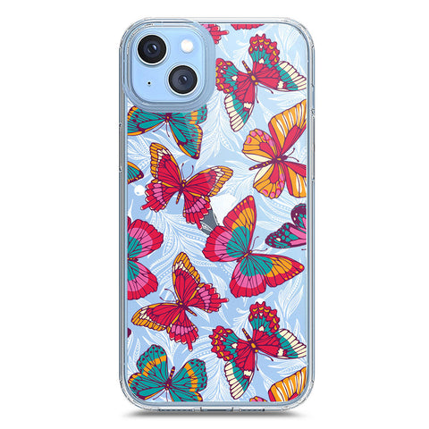 iPhone 14 Plus Cover - O'Nation Butterfly Dreams Series 1 - Clear Phone Case - Soft Silicon Borders
