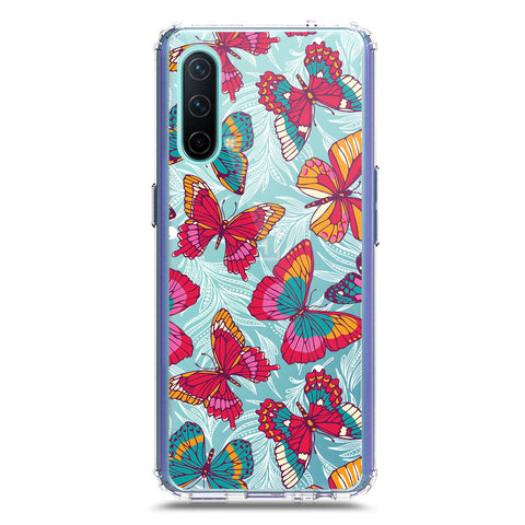 OnePlus Nord CE 5G Cover - O'Nation Butterfly Dreams Series 1 - Clear Phone Case - Soft Silicon Borders