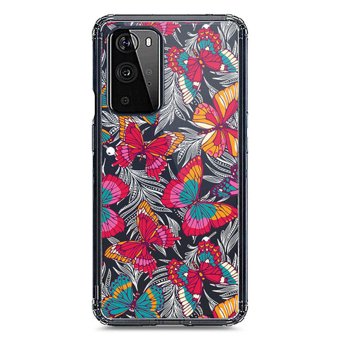 OnePlus 9 Pro Cover - O'Nation Butterfly Dreams Series 1 - Clear Phone Case - Soft Silicon Borders