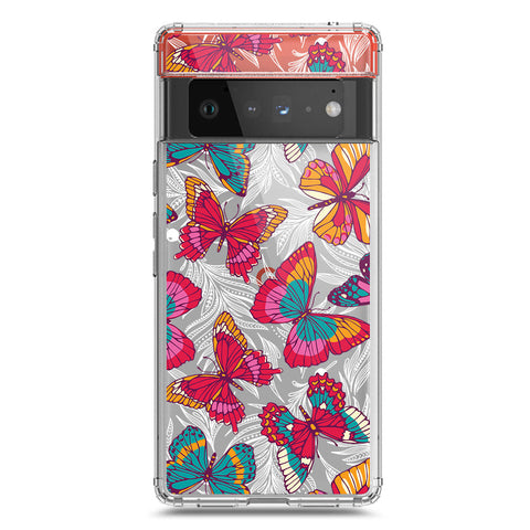 Google Pixel 6 Pro Cover - O'Nation Butterfly Dreams Series 1 - Clear Phone Case - Soft Silicon Borders