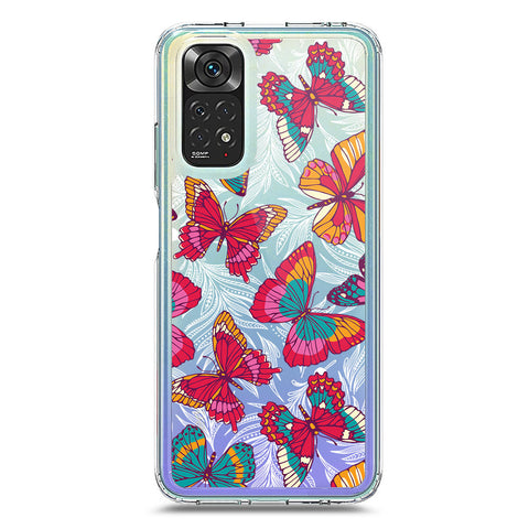 Xiaomi Redmi Note 11 Cover - O'Nation Butterfly Dreams Series 1 - Clear Phone Case - Soft Silicon Borders