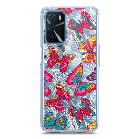 Oppo A16 Cover - O'Nation Butterfly Dreams Series 1 - Clear Phone Case - Soft Silicon Borders