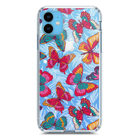 iPhone 11 Cover - O'Nation Butterfly Dreams Series 1 - Clear Phone Case - Soft Silicon Borders