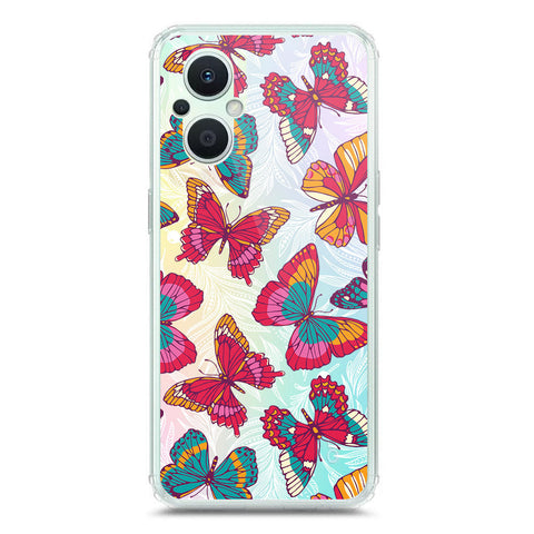 Oppo F21 Pro 5G Cover - O'Nation Butterfly Dreams Series 1 - Clear Phone Case - Soft Silicon Borders