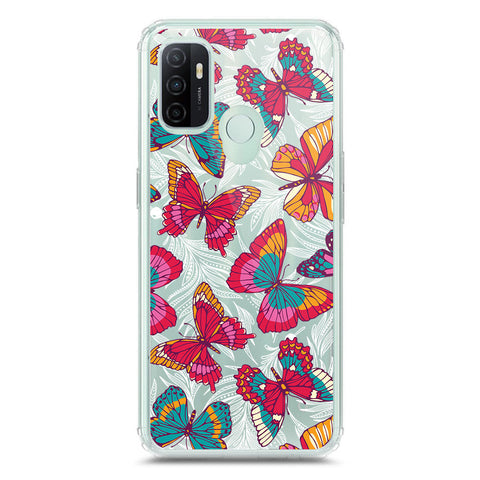 Oppo A53s Cover - O'Nation Butterfly Dreams Series 1 - Clear Phone Case - Soft Silicon Borders
