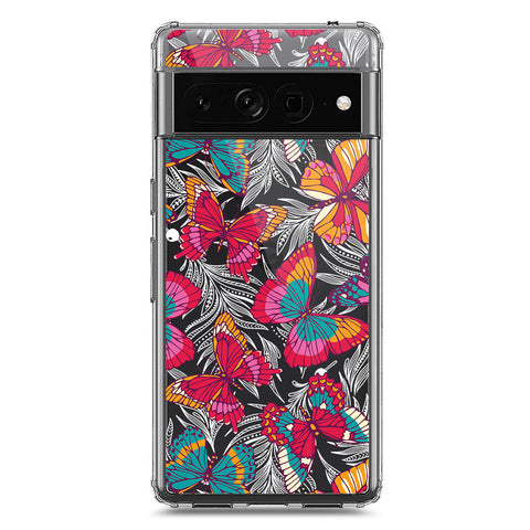 Google Pixel 7 Pro Cover - O'Nation Butterfly Dreams Series 1 - Clear Phone Case - Soft Silicon Borders