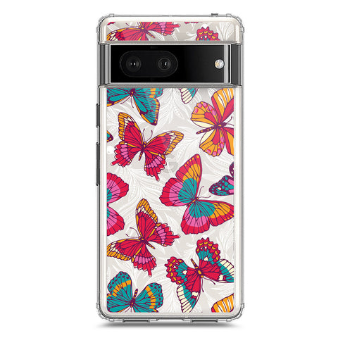 Google Pixel 7 Cover - O'Nation Butterfly Dreams Series 1 - Clear Phone Case - Soft Silicon Borders
