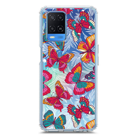 Oppo A54 4G Cover - O'Nation Butterfly Dreams Series 1 - Clear Phone Case - Soft Silicon Borders