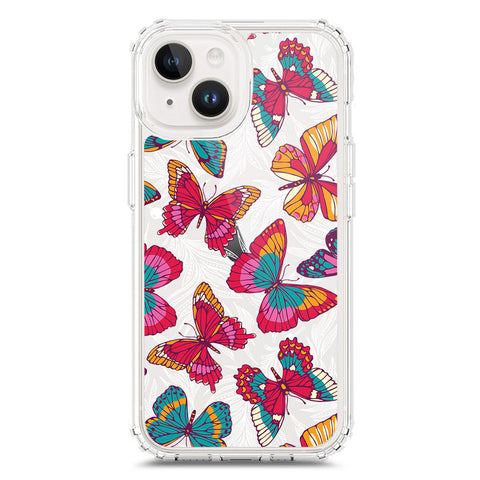 iPhone 15 Cover - O'Nation Butterfly Dreams Series 1 - Clear Phone Case - Soft Silicon Borders