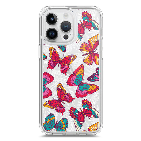 iPhone 15 Pro Max Cover - O'Nation Butterfly Dreams Series 1 - Clear Phone Case - Soft Silicon Borders