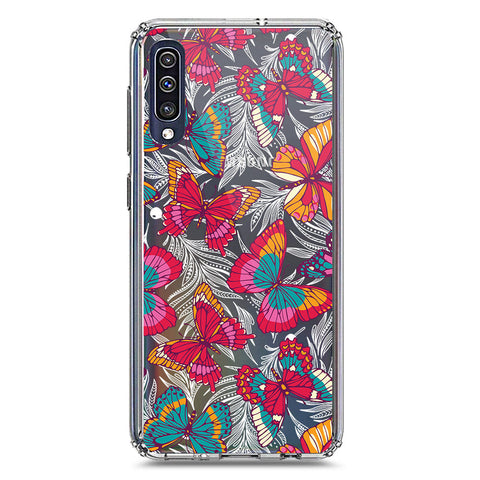 Samsung Galaxy A50s Cover - O'Nation Butterfly Dreams Series 1 - Clear Phone Case - Soft Silicon Borders