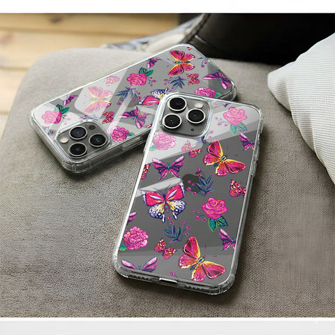 iPhone 16 Pro Max Cover - O'Nation Butterfly Dreams Series 1 - Clear Phone Case - Soft Silicon Borders