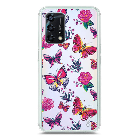 Oppo F19 Cover - O'Nation Butterfly Dreams Series 1 - Clear Phone Case - Soft Silicon Borders
