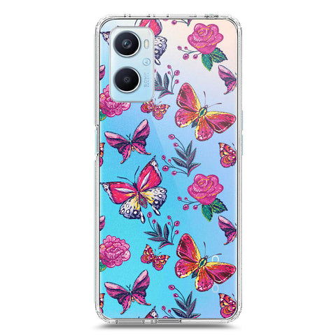 Oppo K10 Cover - O'Nation Butterfly Dreams Series 1 - Clear Phone Case - Soft Silicon Borders