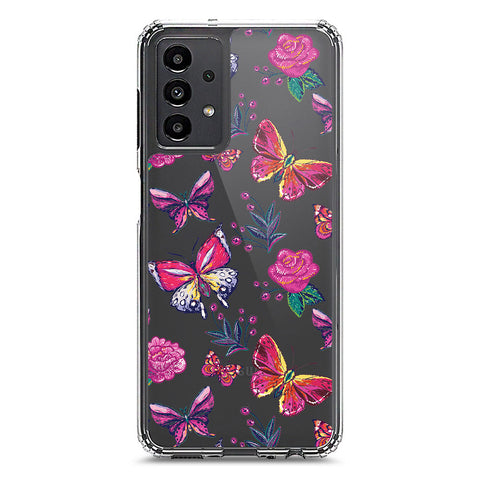 Samsung Galaxy A13 Cover - O'Nation Butterfly Dreams Series 1 - Clear Phone Case - Soft Silicon Borders