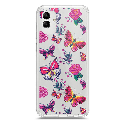 Samsung Galaxy A05 Cover - O'Nation Butterfly Dreams Series 1 - Clear Phone Case - Soft Silicon Borders