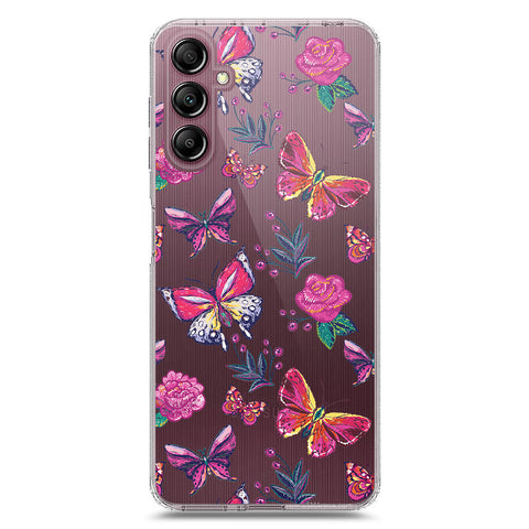 Samsung Galaxy A15 5G Cover - O'Nation Butterfly Dreams Series 1 - Clear Phone Case - Soft Silicon Borders