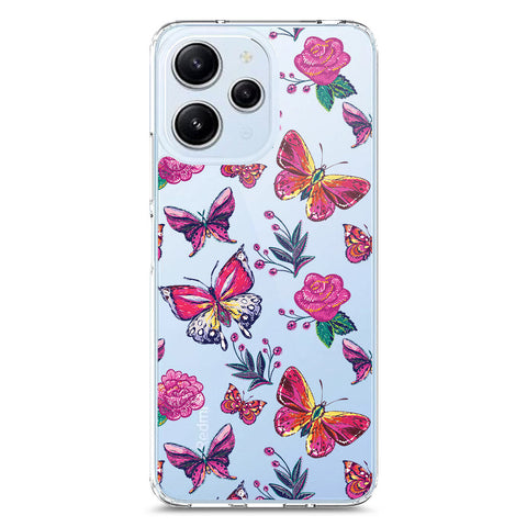 Xiaomi Redmi 12 Cover - O'Nation Butterfly Dreams Series 1 - Clear Phone Case - Soft Silicon Borders