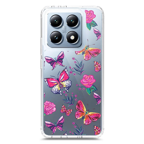 Xiaomi 14T Pro Cover - O'Nation Butterfly Dreams Series 1 - Clear Phone Case - Soft Silicon Borders