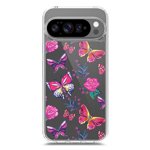 Google Pixel 10 Pro Cover - O'Nation Butterfly Dreams Series 1 - Clear Phone Case - Soft Silicon Borders