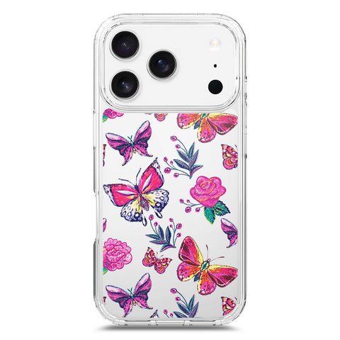 iPhone 17 Pro Cover - O'Nation Butterfly Dreams Series 1 - Clear Phone Case - Soft Silicon Borders