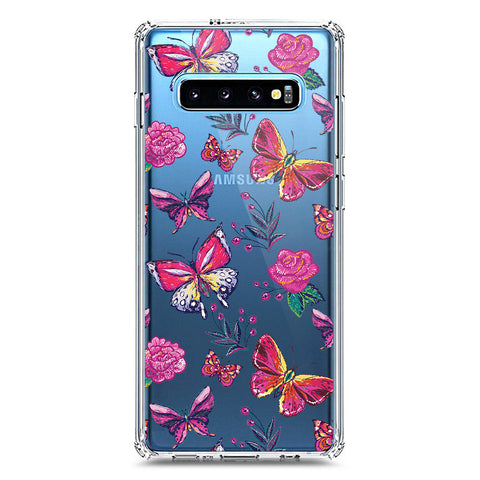 Samsung Galaxy S10 Plus Cover - O'Nation Butterfly Dreams Series 1 - Clear Phone Case - Soft Silicon Borders