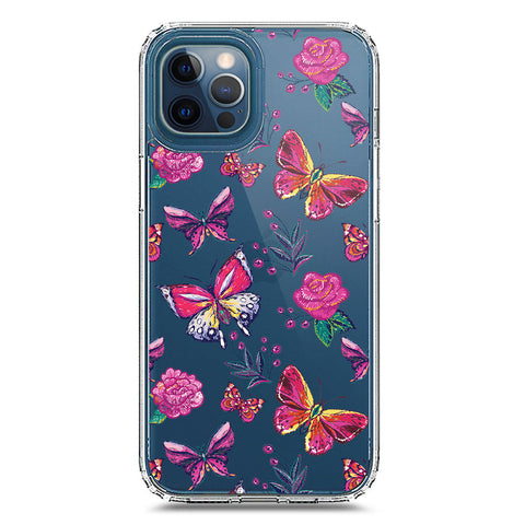iPhone 12 Pro Max Cover - O'Nation Butterfly Dreams Series 1 - Clear Phone Case - Soft Silicon Borders