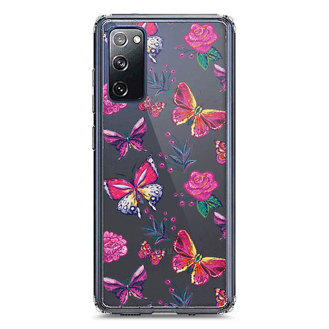 Samsung Galaxy S20 FE Cover - O'Nation Butterfly Dreams Series 1 - Clear Phone Case - Soft Silicon Borders