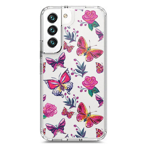 Samsung Galaxy S22 5G Cover - O'Nation Butterfly Dreams Series 1 - Clear Phone Case - Soft Silicon Borders