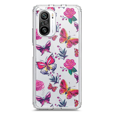Xiaomi Redmi K40 Cover - O'Nation Butterfly Dreams Series 1 - Clear Phone Case - Soft Silicon Borders