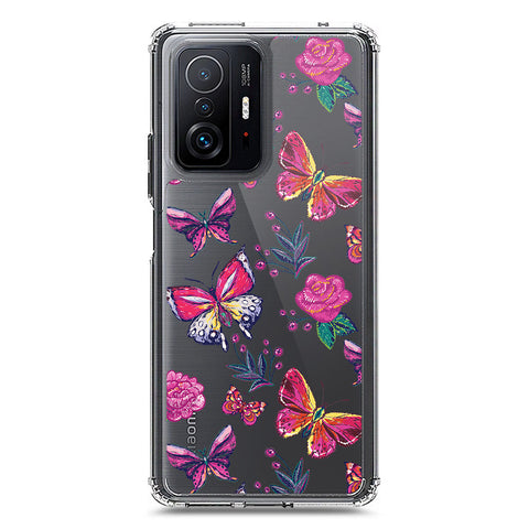 Xiaomi Mi 11T Cover - O'Nation Butterfly Dreams Series 1 - Clear Phone Case - Soft Silicon Borders