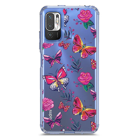 Xiaomi Redmi Note 10T 5G Cover - O'Nation Butterfly Dreams Series 1 - Clear Phone Case - Soft Silicon Borders