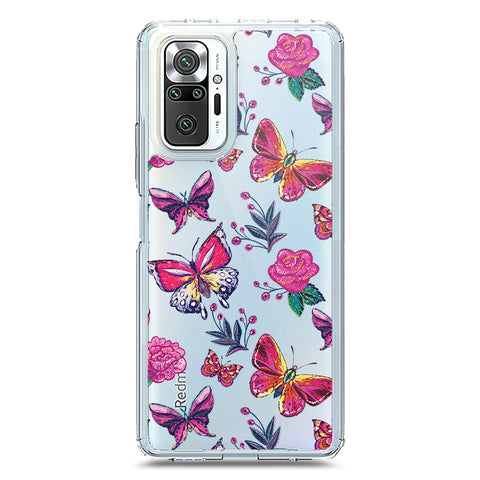 Xiaomi Redmi Note 10 Pro 4G Cover - O'Nation Butterfly Dreams Series 1 - Clear Phone Case - Soft Silicon Borders