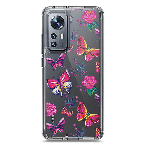 Xiaomi 12 Cover - O'Nation Butterfly Dreams Series 1 - Clear Phone Case - Soft Silicon Borders