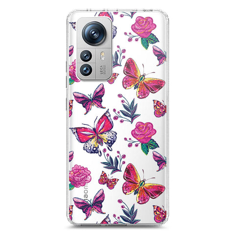 Xiaomi 12 Pro Cover - O'Nation Butterfly Dreams Series 1 - Clear Phone Case - Soft Silicon Borders