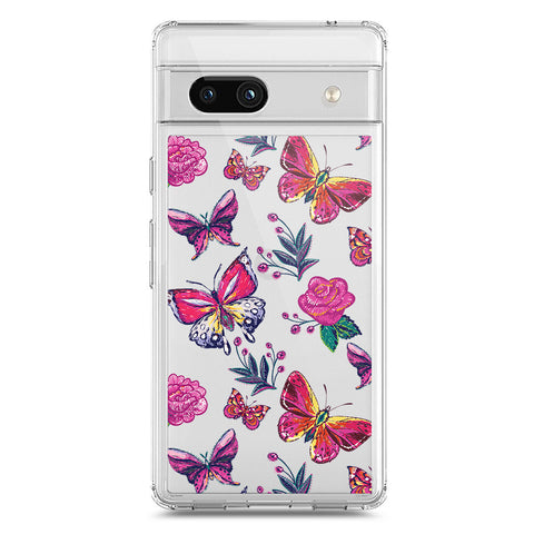 Google Pixel 7a Cover - O'Nation Butterfly Dreams Series 1 - Clear Phone Case - Soft Silicon Borders