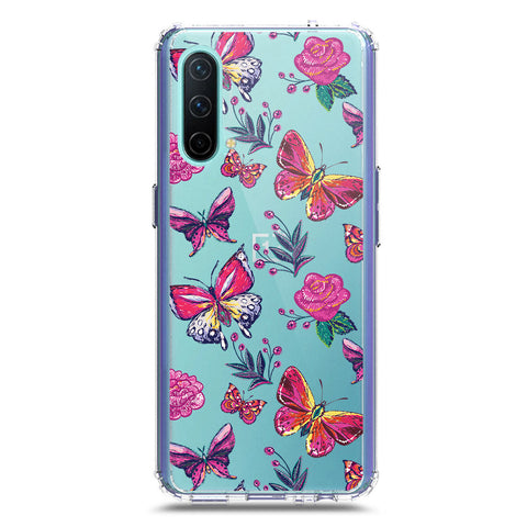 OnePlus Nord CE 5G Cover - O'Nation Butterfly Dreams Series 1 - Clear Phone Case - Soft Silicon Borders
