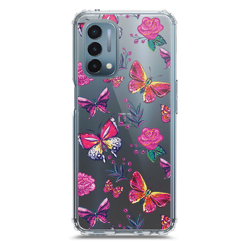 OnePlus Nord N200 5G Cover - O'Nation Butterfly Dreams Series 1 - Clear Phone Case - Soft Silicon Borders