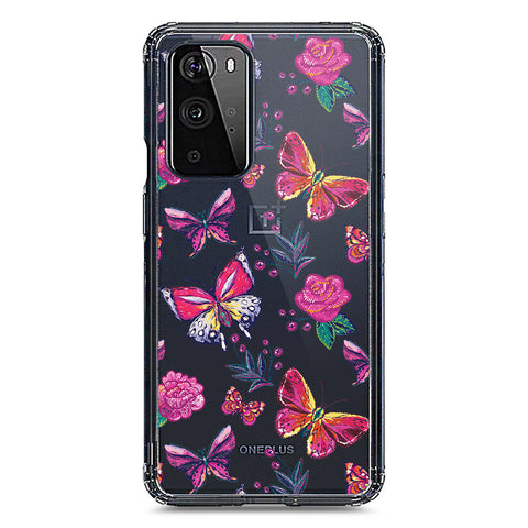 OnePlus 9 Pro Cover - O'Nation Butterfly Dreams Series 1 - Clear Phone Case - Soft Silicon Borders