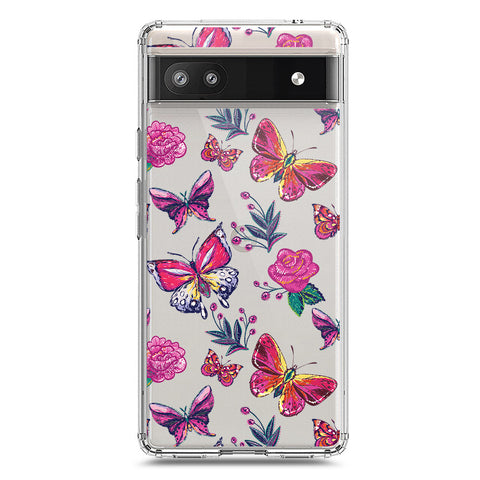 Google Pixel 6 Cover - O'Nation Butterfly Dreams Series 1 - Clear Phone Case - Soft Silicon Borders