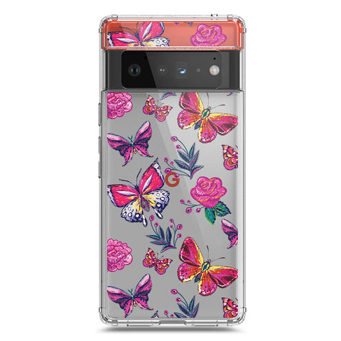 Google Pixel 6 Pro Cover - O'Nation Butterfly Dreams Series 1 - Clear Phone Case - Soft Silicon Borders