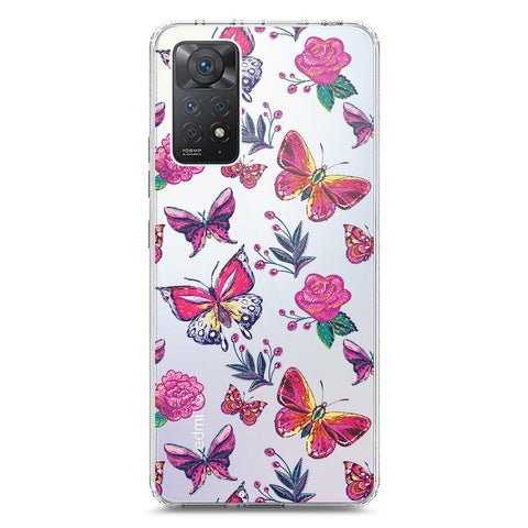 Xiaomi Redmi Note 11 Pro 5G Cover - O'Nation Butterfly Dreams Series 1 - Clear Phone Case - Soft Silicon Borders