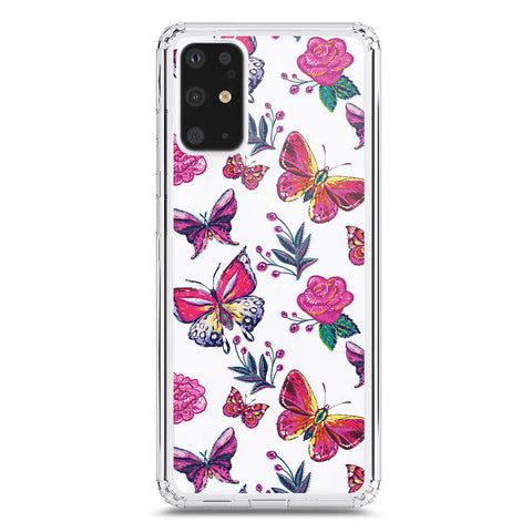 Samsung Galaxy S20 Plus Cover - O'Nation Butterfly Dreams Series 1 - Clear Phone Case - Soft Silicon Borders