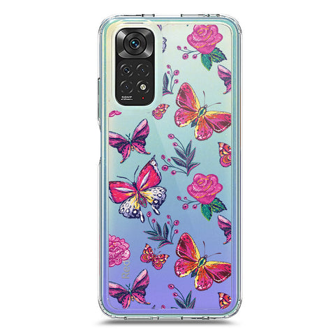 Xiaomi Redmi Note 11S Cover - O'Nation Butterfly Dreams Series 1 - Clear Phone Case - Soft Silicon Borders