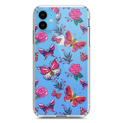 iPhone 11 Cover - O'Nation Butterfly Dreams Series 1 - Clear Phone Case - Soft Silicon Borders