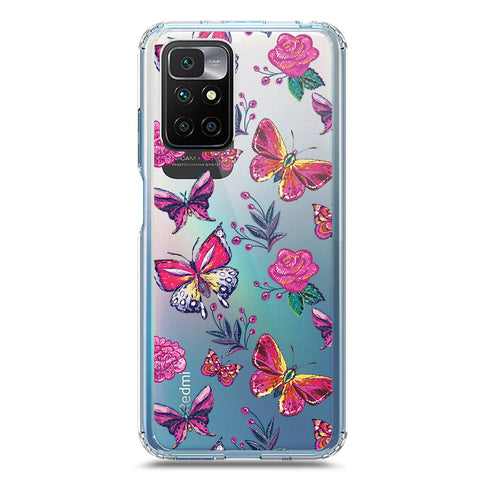 Xiaomi Redmi 10 Prime Cover - O'Nation Butterfly Dreams Series 1 - Clear Phone Case - Soft Silicon Borders