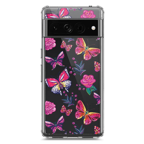 Google Pixel 7 Pro Cover - O'Nation Butterfly Dreams Series 1 - Clear Phone Case - Soft Silicon Borders