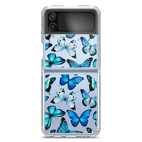 Samsung Galaxy Z Flip 3 5G Cover - O'Nation Butterfly Dreams Series 1 - Clear Phone Case - Soft Silicon Borders