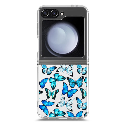 Samsung Galaxy Z Flip 6 Cover - O'Nation Butterfly Dreams Series 1 - Clear Phone Case - Soft Silicon Borders