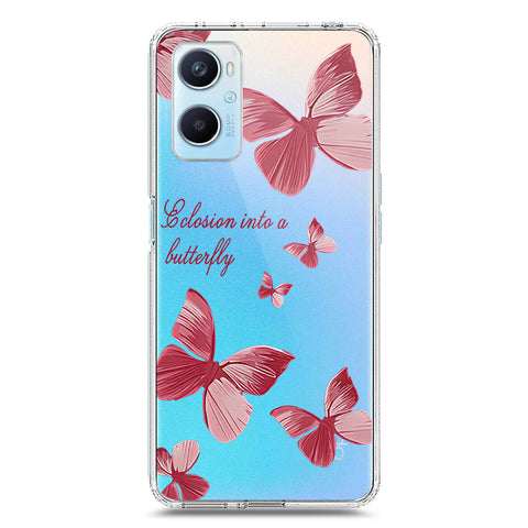 Oppo K10 Cover - O'Nation Butterfly Dreams Series 2 - Clear Phone Case - Soft Silicon Borders